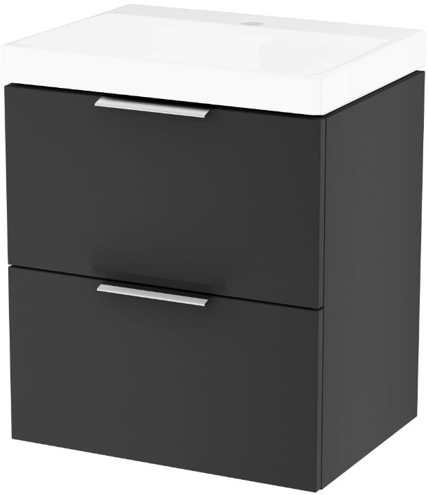 Set Kabinett Excellent Blanko MLEX.6301.490.BL, Waschbecken Excellent Blanko CENL.6317.500.WH, MLEX.6303.SET.CR