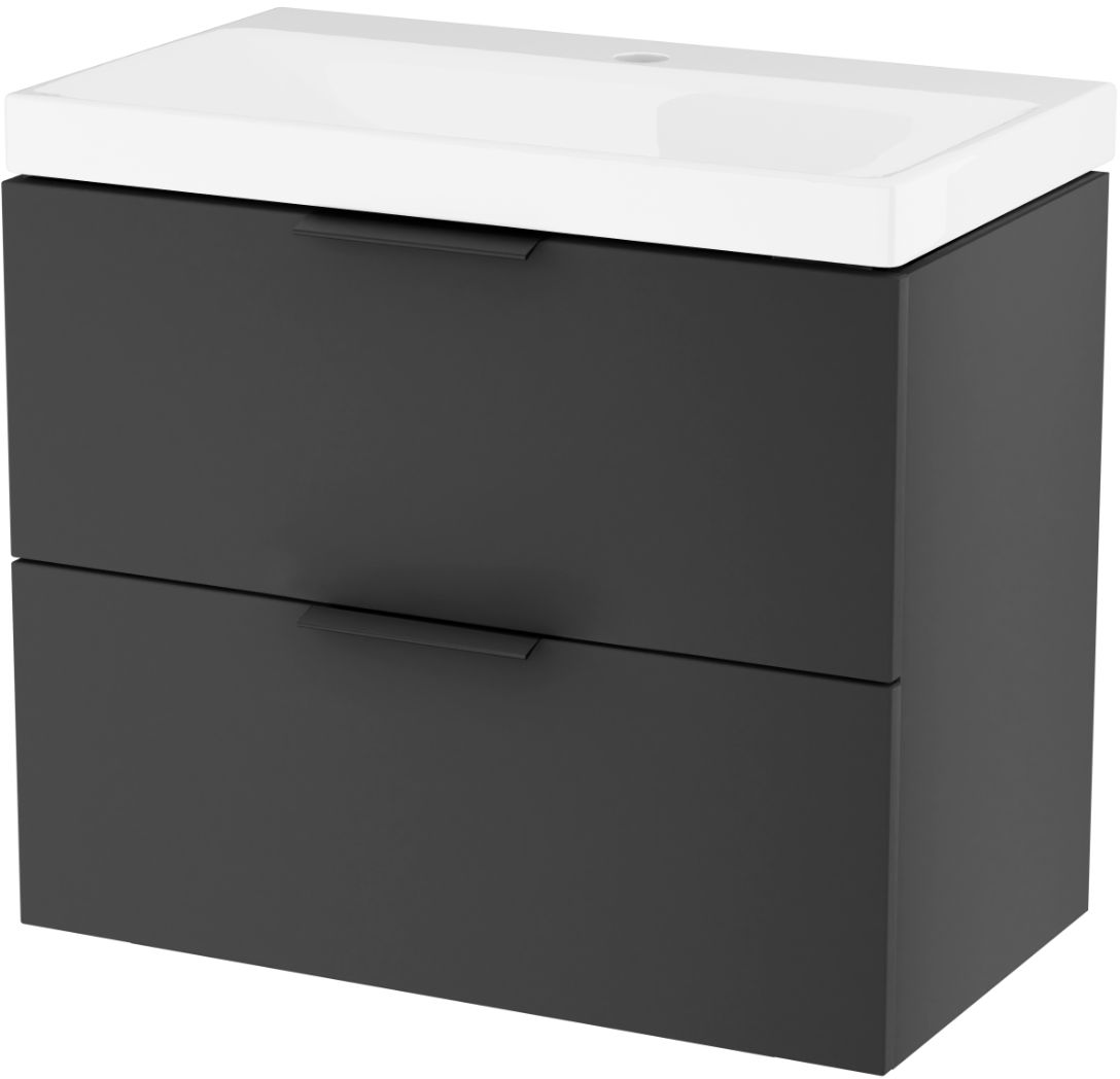 Set Kabinett Excellent Blanko MLEX.6301.640.BL, Waschbecken Excellent Blanko CENL.6317.650.WH, MLEX.6303.SET.BL