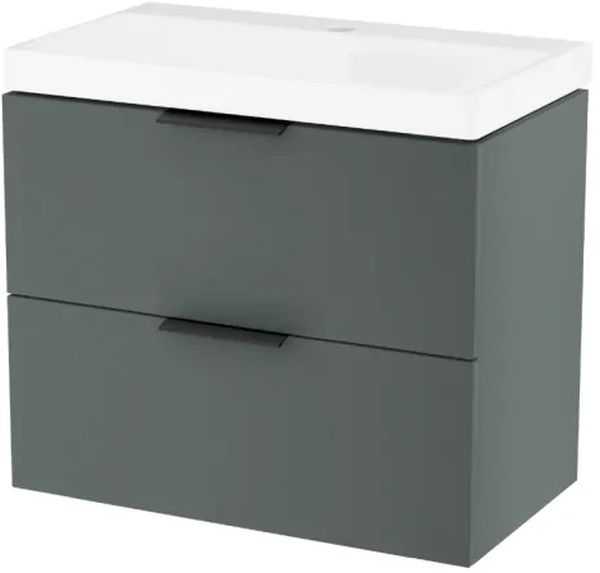 Set Kabinett Excellent Blanko MLEX.6301.640.GN, Waschbecken Excellent Blanko CENL.6317.650.WH, MLEX.6303.SET.BL