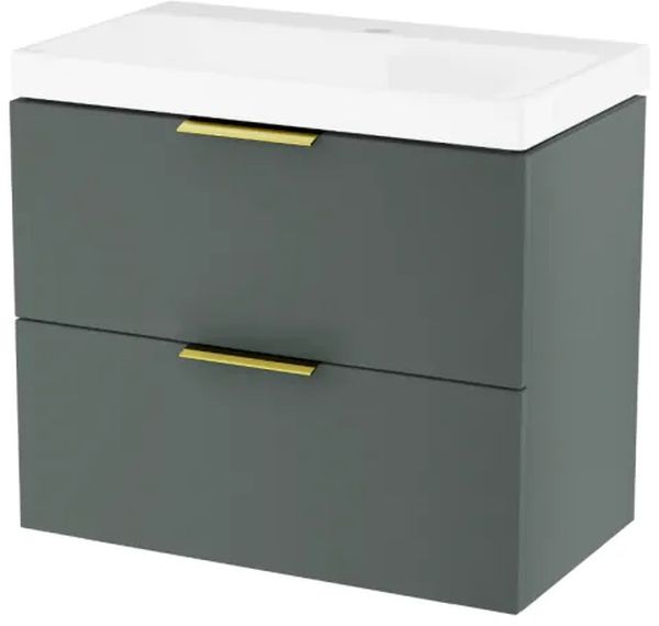 Set Kabinett Excellent Blanko MLEX.6301.640.GN, Waschbecken Excellent Blanko CENL.6317.650.WH, MLEX.6303.SET.GL