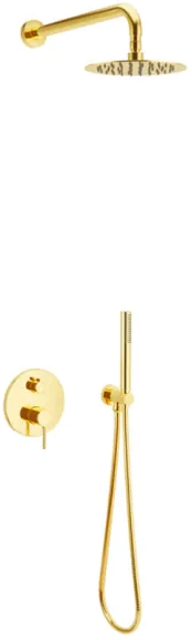 Excellent Pi Duschset Unterputz mit Regenbrause gold AREX.SET.1245GL