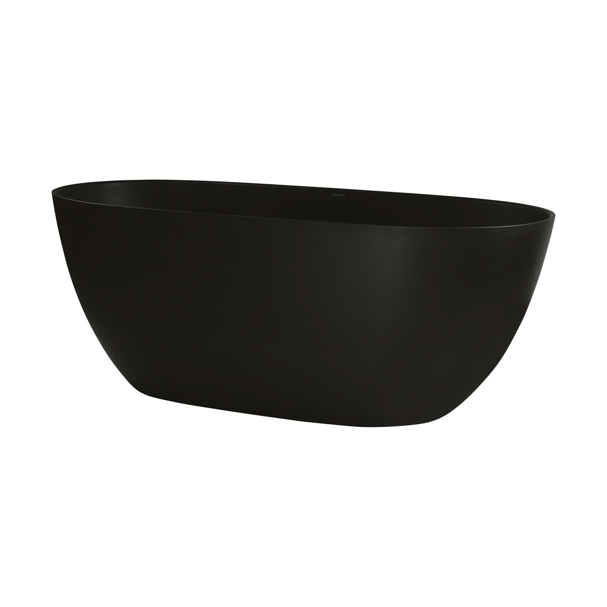 Ksuro 02 Freistehende Badewanne 160x74 cm oval schwarz 32003030