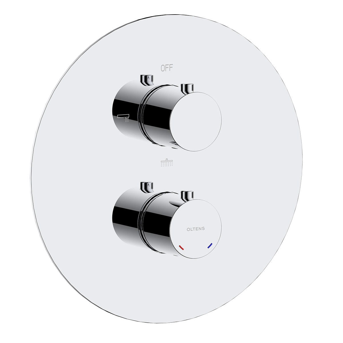 Oltens Katla Badewannen- und Duscharmatur Unterputz mit Thermostat chrom 34600100