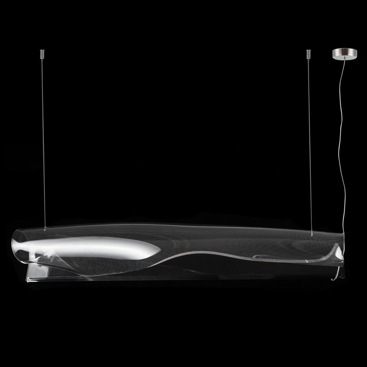 Altavola Design Cortina Pendelleuchte 1x26 W chrom-transparent LA103/P_138