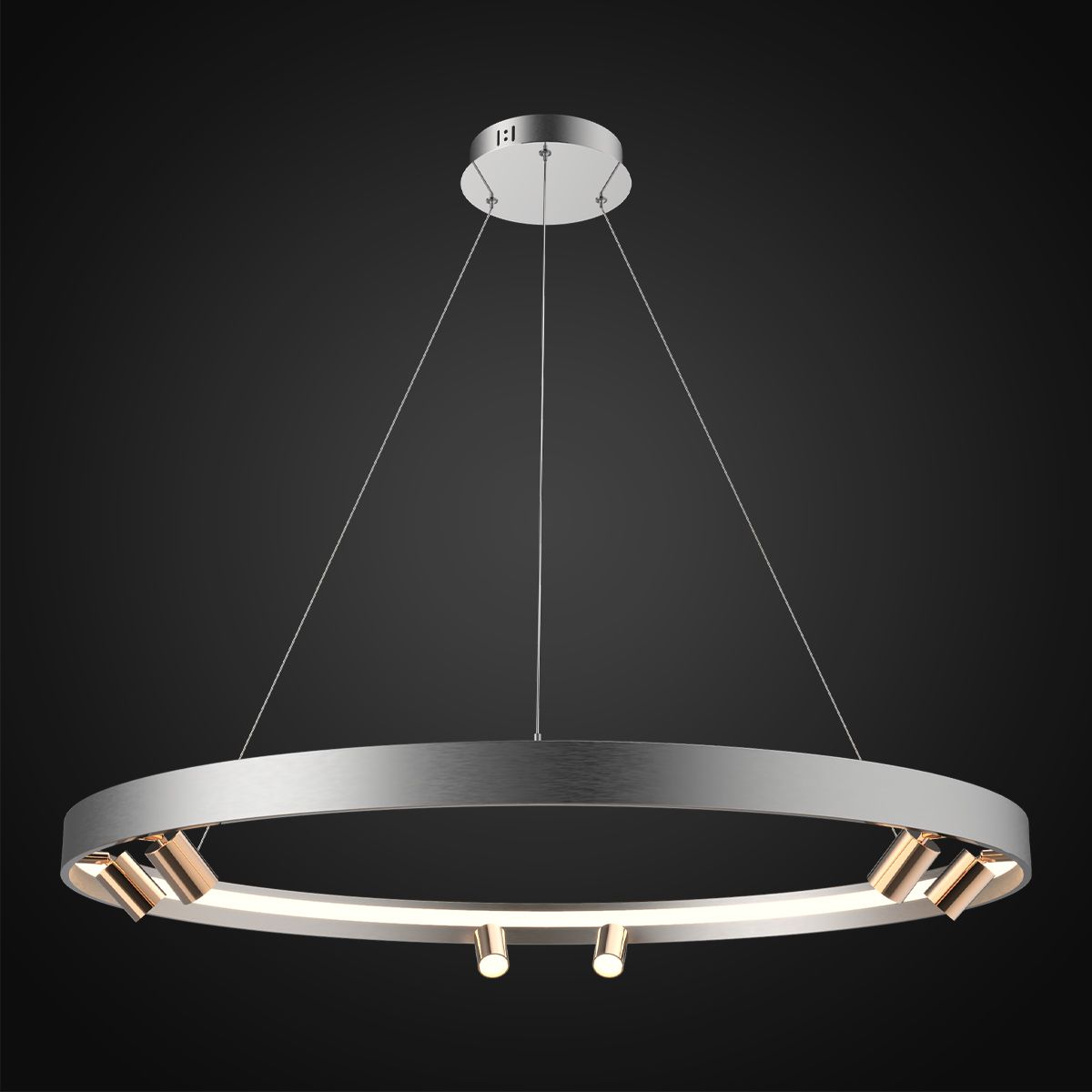 Altavola Design Spectra Pendelleuchte x67 W gold-grau/aschfarben LA114/P_90_6+1_grey_gold