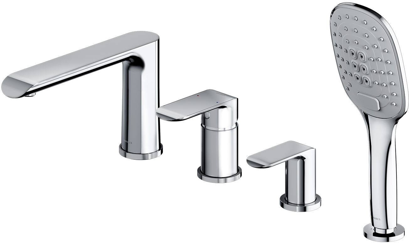 Omnires Sacramento Badewannen- und Duscharmatur awannenmontiert chrom SC2332XCR