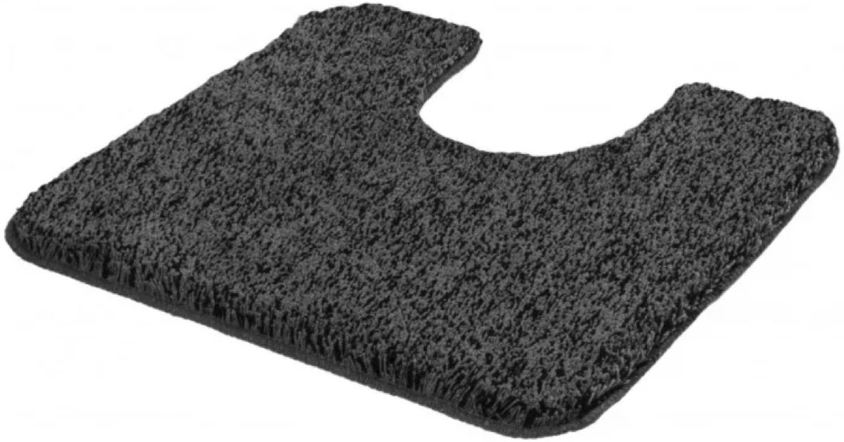 Kleine Wolke Seattle Badezimmerteppich 55x50 cm WC-Vorleger schwarz 4071905130