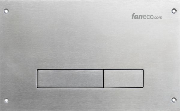 Faneco Slim Betätigungsplatte für Toilette stahl KKM08SNM