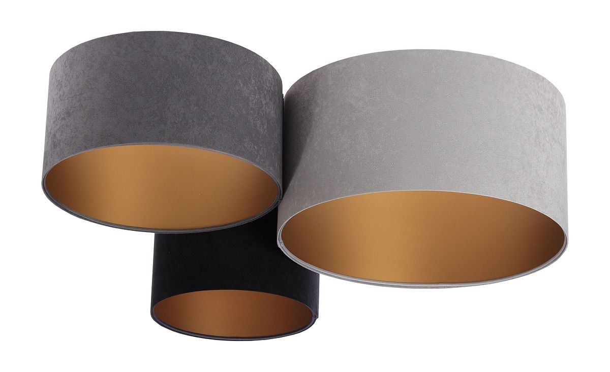 BPS Koncept Plafoniady Decke 3x60 W schwarz-grau-graphit 080-01-053