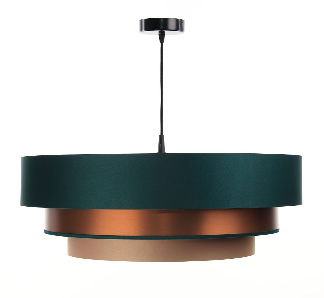 BPS Koncept Triniti Pendelleuchte 1x60 W grün-kupfer 050-084-60