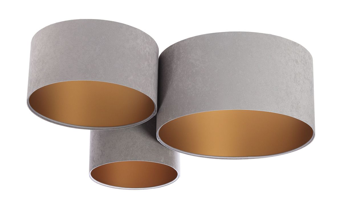BPS Koncept Plafoniady Decke 3x60 W gold-grau 080-014