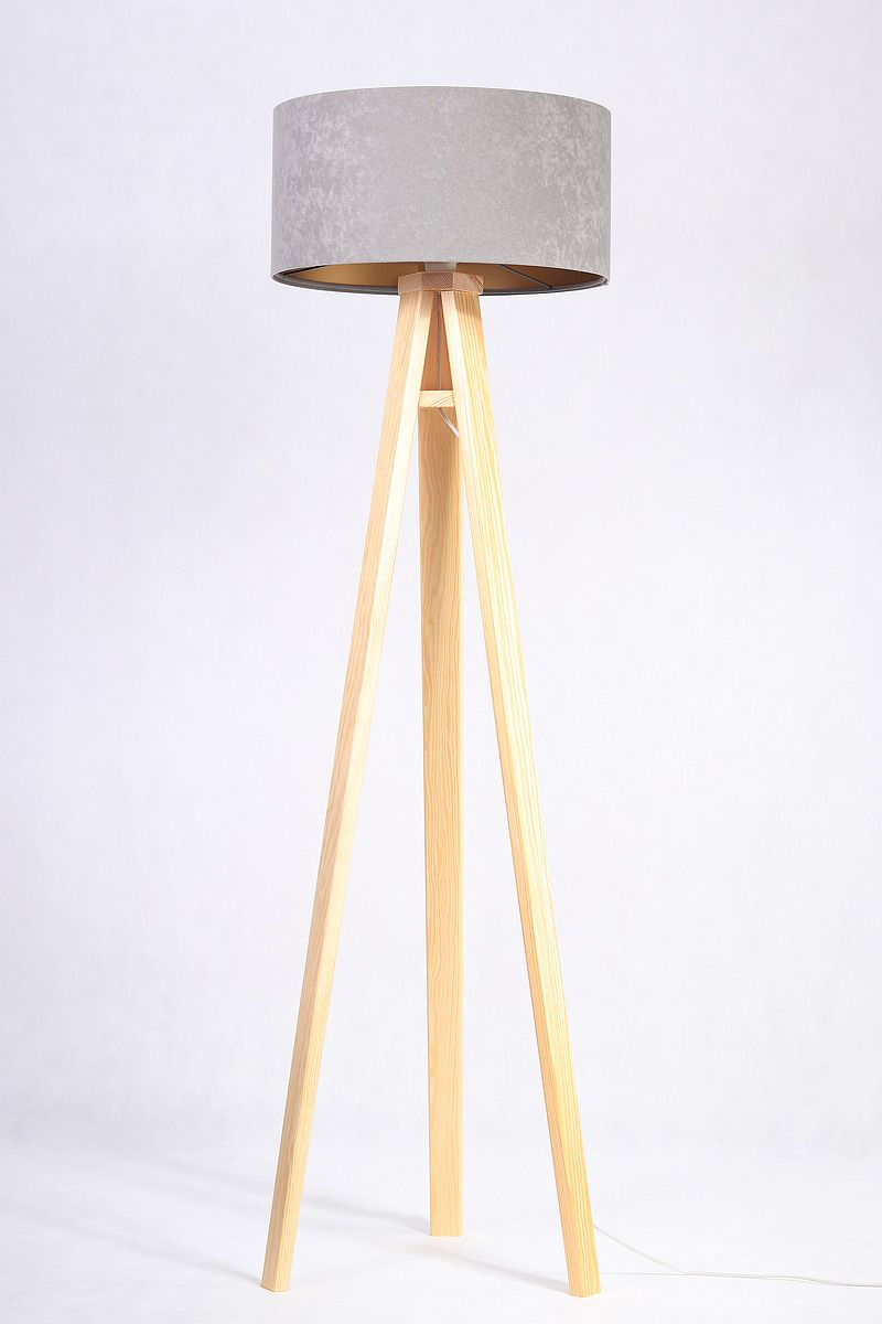 BPS Koncept Standard HomeLight Stehlampe 1x60 W gold-grau 010P-014-40