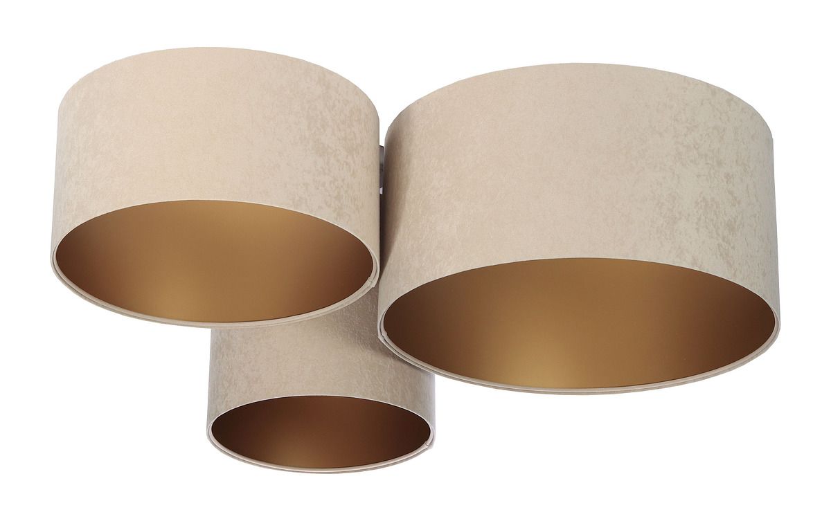 BPS Koncept Plafoniady Decke 3x60 W gold-beige 080-029