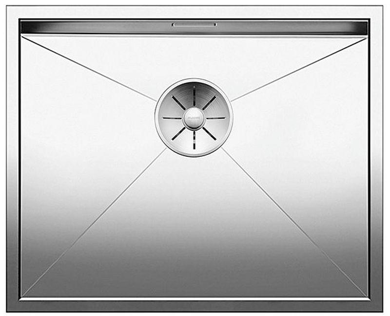 Blanco Zerox 500-U Stahlspüle 54x44 cm stahl 521589