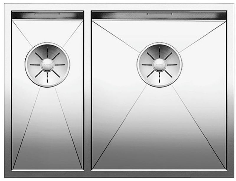 Blanco Zerox 340/180-U Stahlspüle 58.5x44 cm stahl 521614