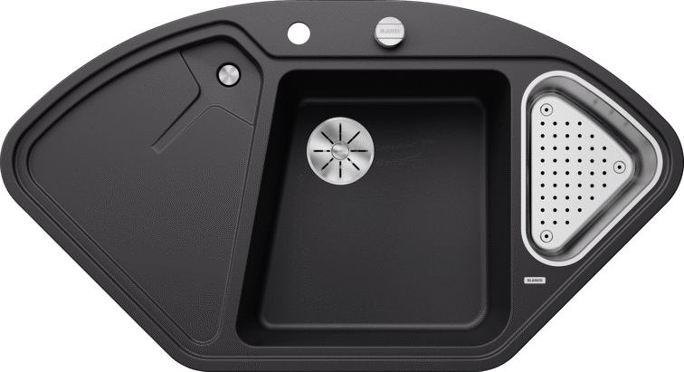 Blanco Delta II Granitspüle 105.7x57.7 cm schwarz 525867