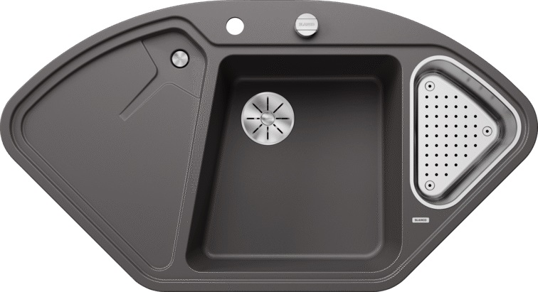 Blanco Delta II Granitspüle 105.7x57.5 cm grau/graphit/onyx 523657
