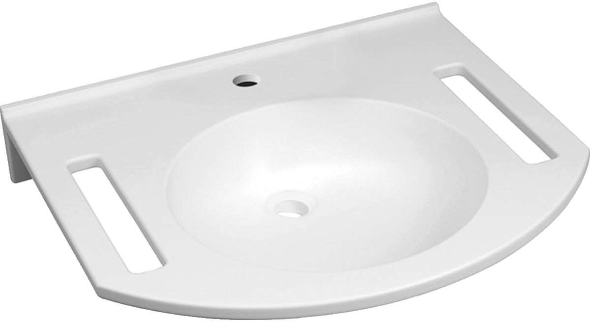 Geberit Publica Waschbecken 60x55.5 cm Klassisch für Behinderte weiß 402160016