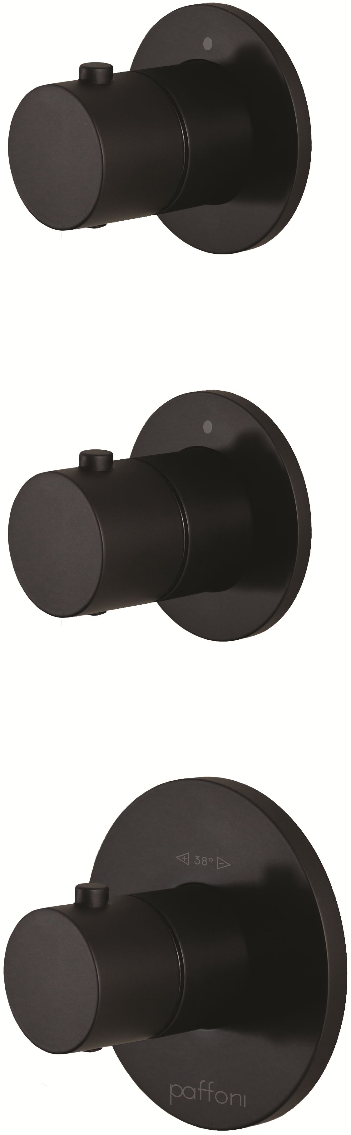 Paffoni Modular Box badewannen- und duscharmatur Unterputz mit Thermostat schwarz MDE018NO