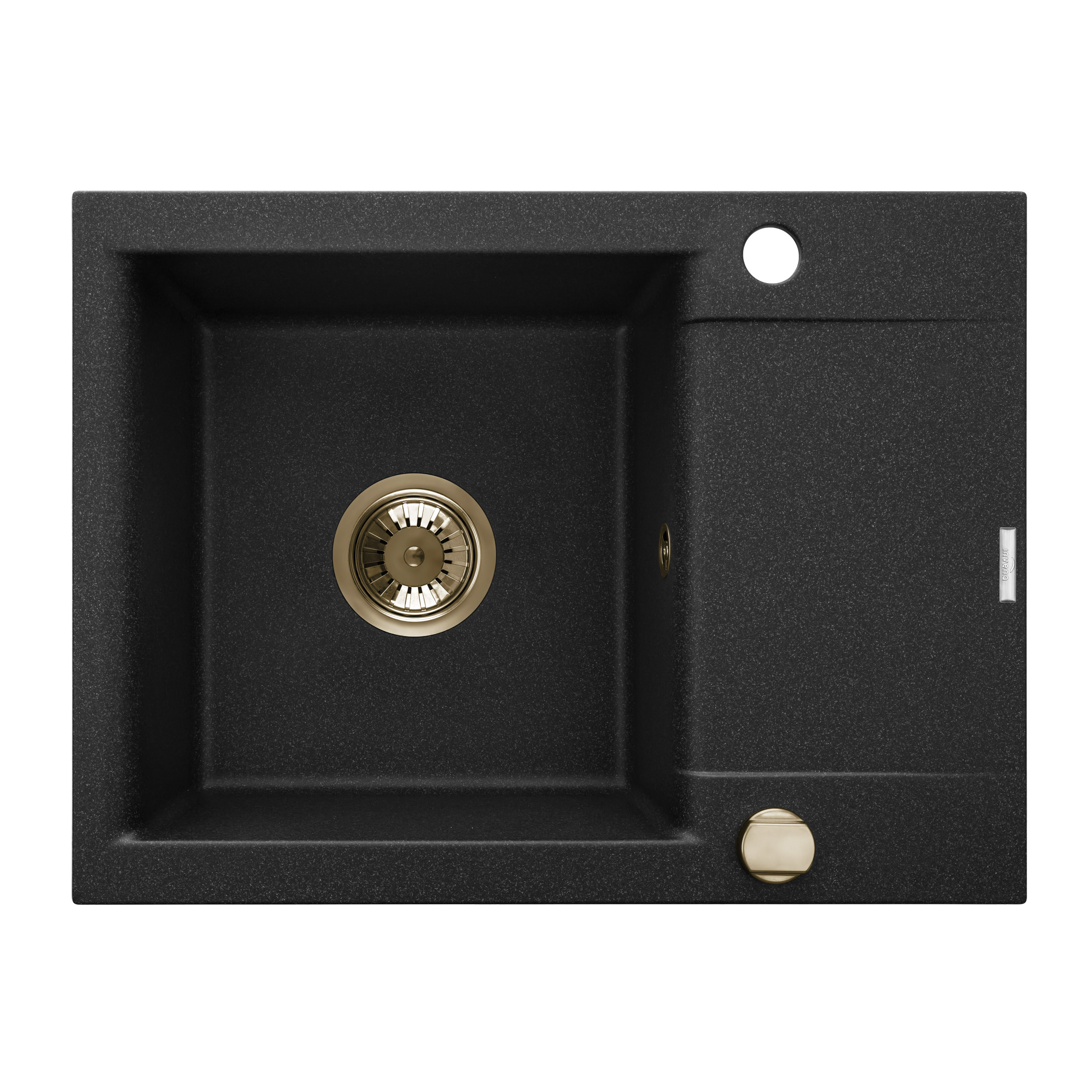 Invena Tesalia Granitspüle 59x44 cm schwarz AZ-01-Z42