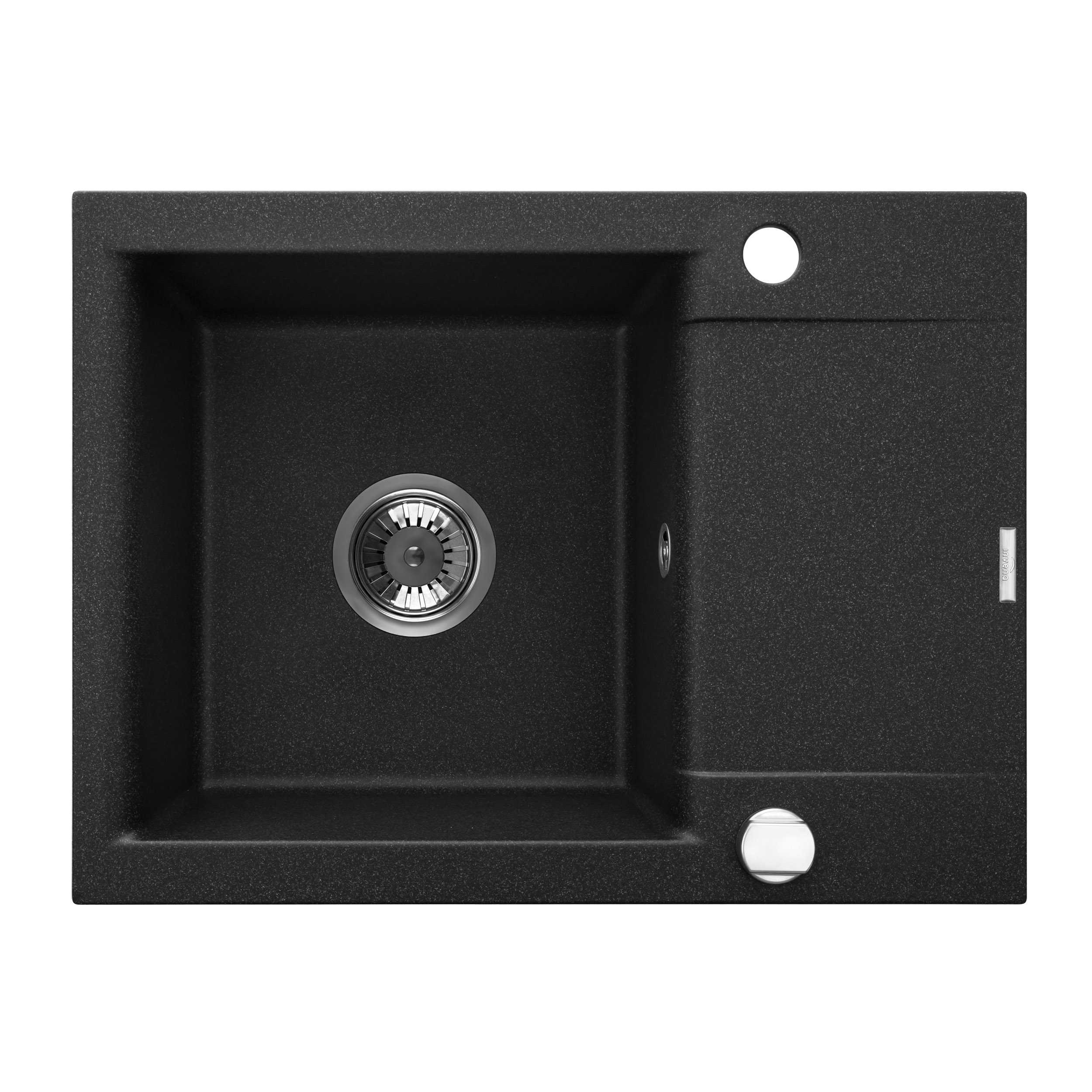 Invena Tesalia Granitspüle 59x44 cm schwarz AZ-01-042