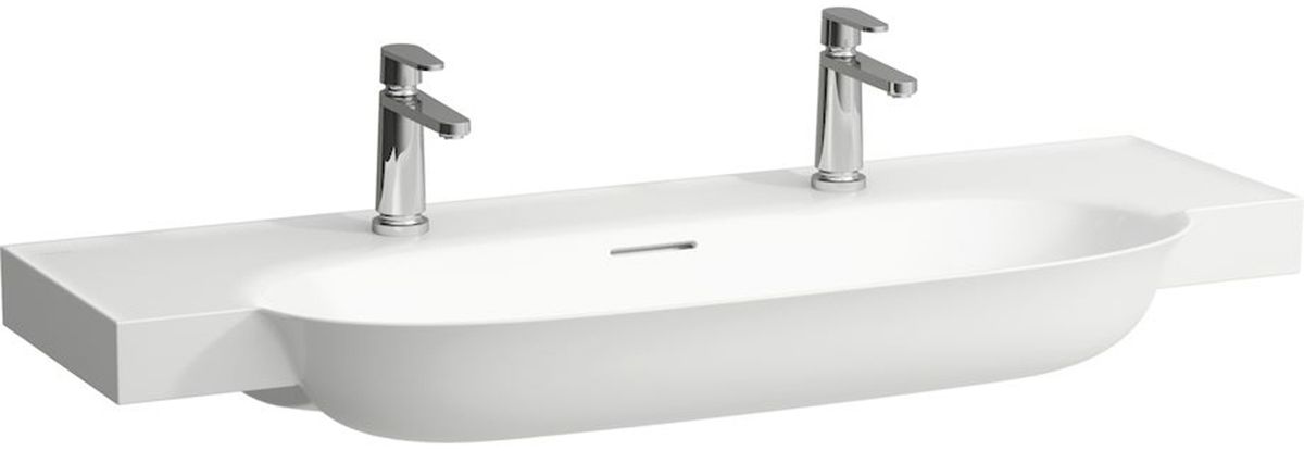 Laufen The New Classic Waschbecken 120x48 cm halbrund Klassisch-Möbel weiß H8138580001071