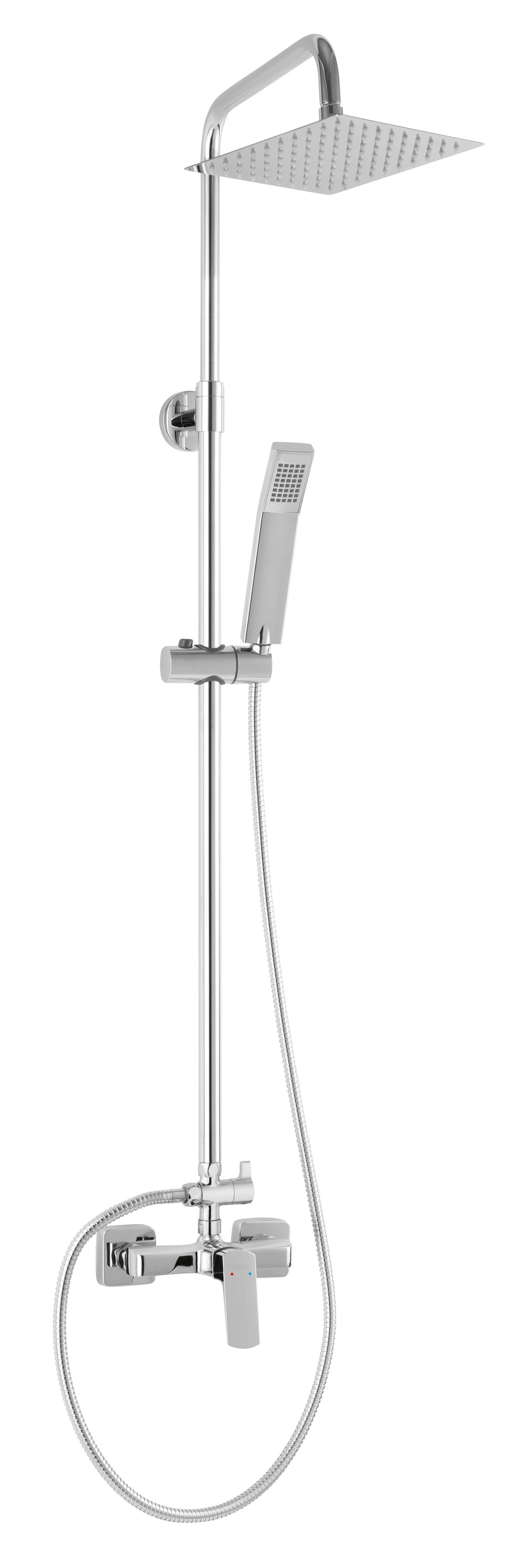 Ferro Vitto VerdeLine Duschset Wandmontage mit Regenbrause chrom NP81BVI7UVL