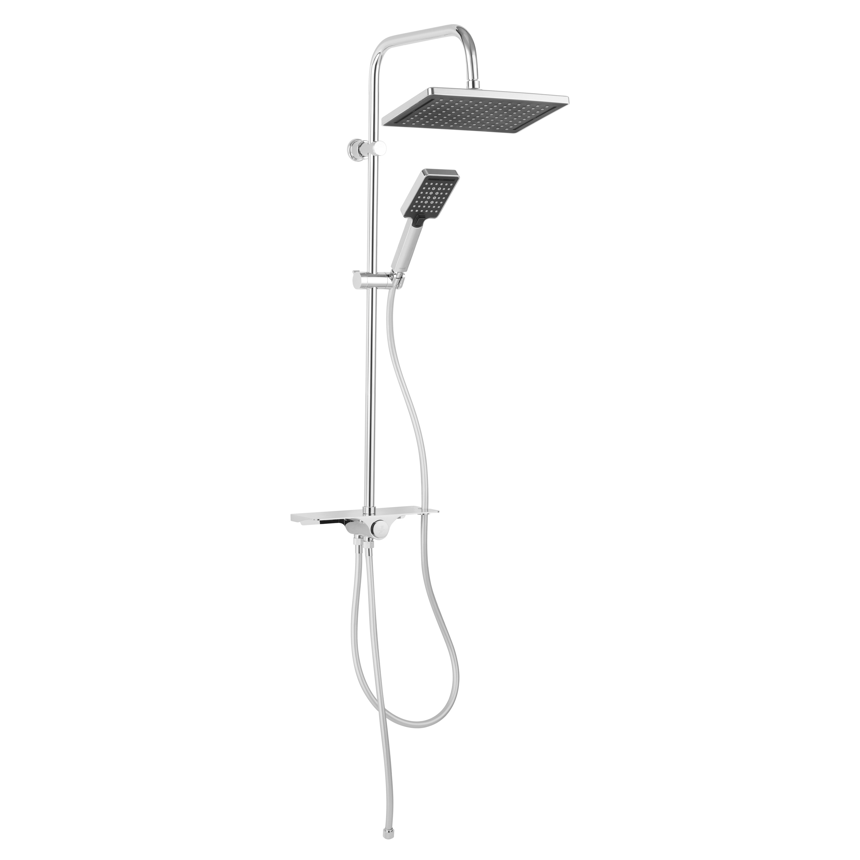 Ferro Kanto  VerdeLine Duschset Wandmontage mit Regenbrause chrom NP94VL