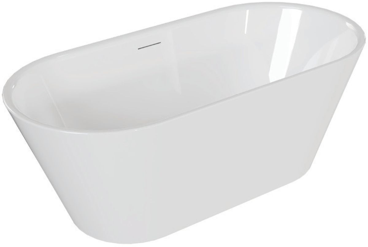 Excellent Holi Freistehende Badewanne 160x76 cm oval weiß WAEX.HOL2.16WH