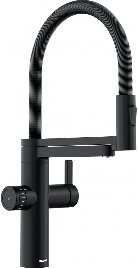 Blanco Evol-S Pro Wasserhahn mit Wasserfilter Stehend schwarz 526636