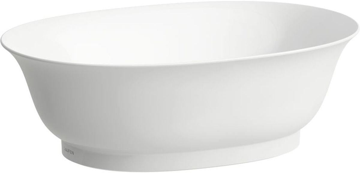 Laufen The New Classic Waschbecken 45x31 cm oval Aufsatzwaschbecken weiß matte H8128507571121