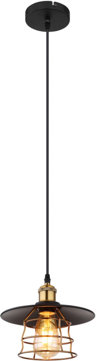 Globo Lighting Viejo Pendelleuchte 1x60 W schwarz-kupfer 15086BH