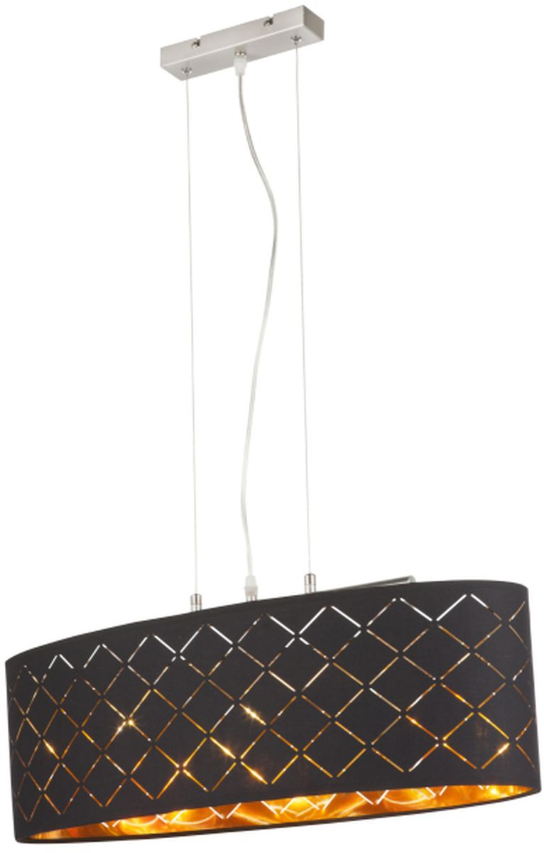 Globo Lighting Clarke Pendelleuchte 3x60 W schwarz-gold 15229H2