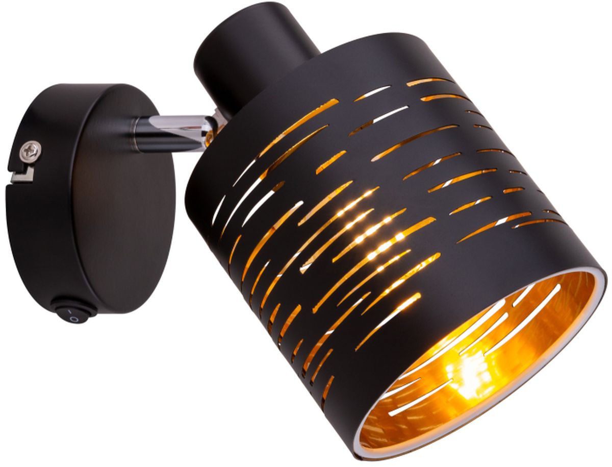 Globo Lighting Tunno Leuchter 1x15 W schwarz-gold 15342-1