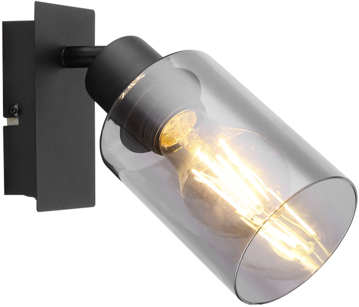 Globo Lighting Hadera Leuchter 1x15 W schwarz-verraucht 15465-1