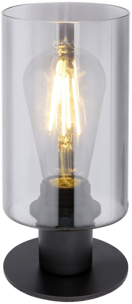 Globo Lighting Hadera Tischlampe 1x60 W schwarz-verraucht 15465T