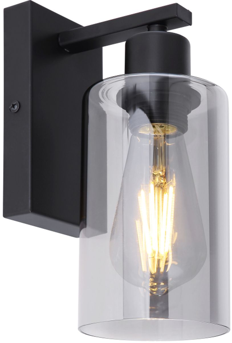 Globo Lighting Hadera Leuchter 1x60 W schwarz-verraucht 15465W