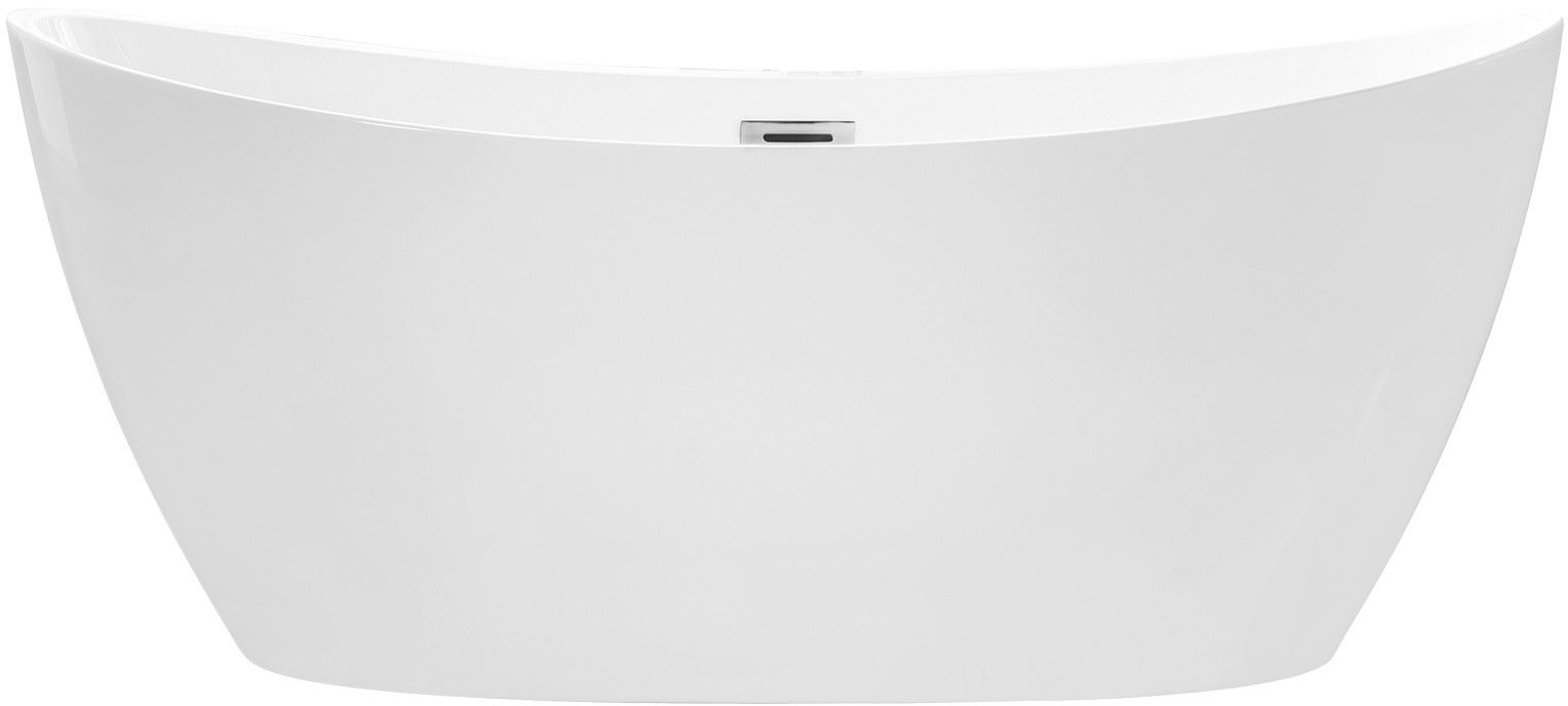 Besco Ayla Freistehende Badewanne 170x80 cm oval weiß #WAS-170-AGR