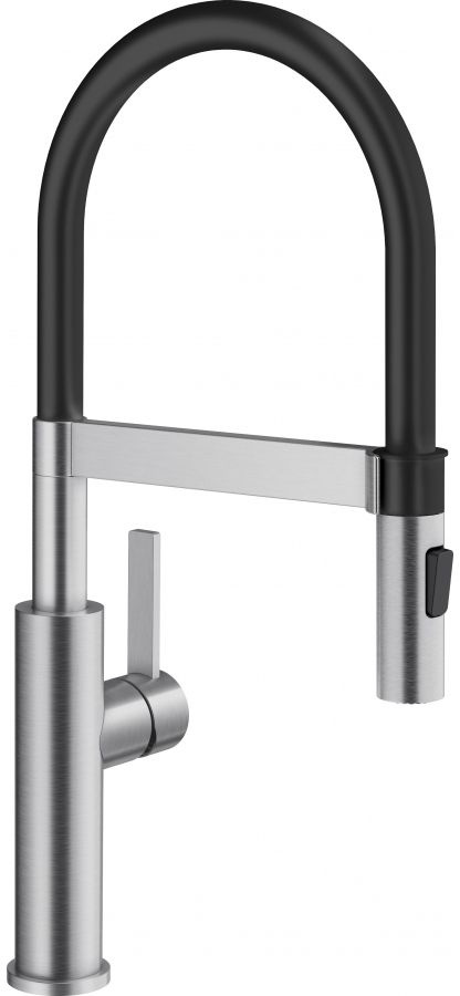 Blanco Sonea-S Flexo Küchenarmatur Stehend edelstahl-schwarz 526616