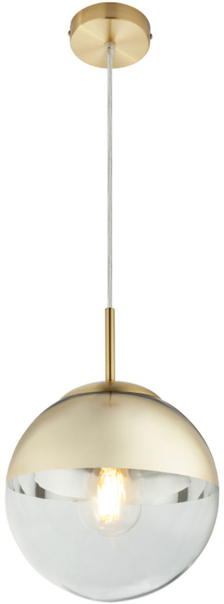 Globo Lighting Varus Pendelleuchte 1x40 W transparent-gold 15855