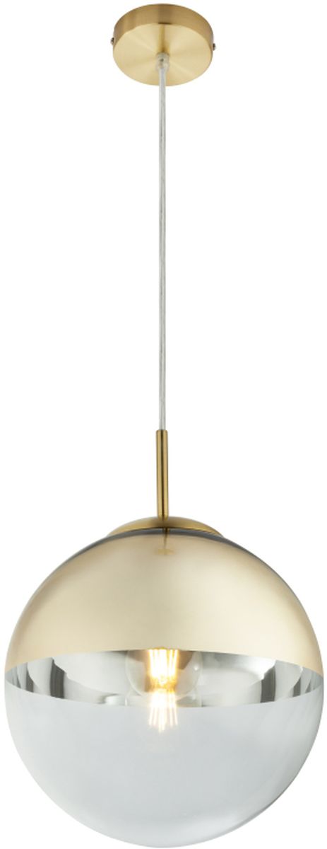 Globo Lighting Varus Pendelleuchte 1x40 W transparent-gold 15856