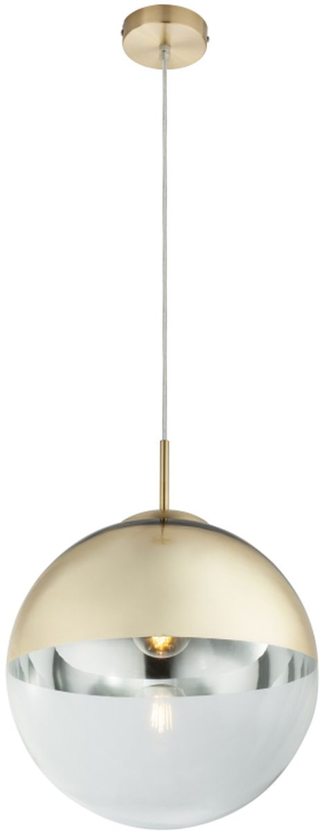 Globo Lighting Varus Pendelleuchte 1x40 W transparent-gold 15857