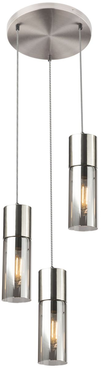 Globo Lighting Annika Pendelleuchte 3x25 W verraucht-silber 21000-3HN
