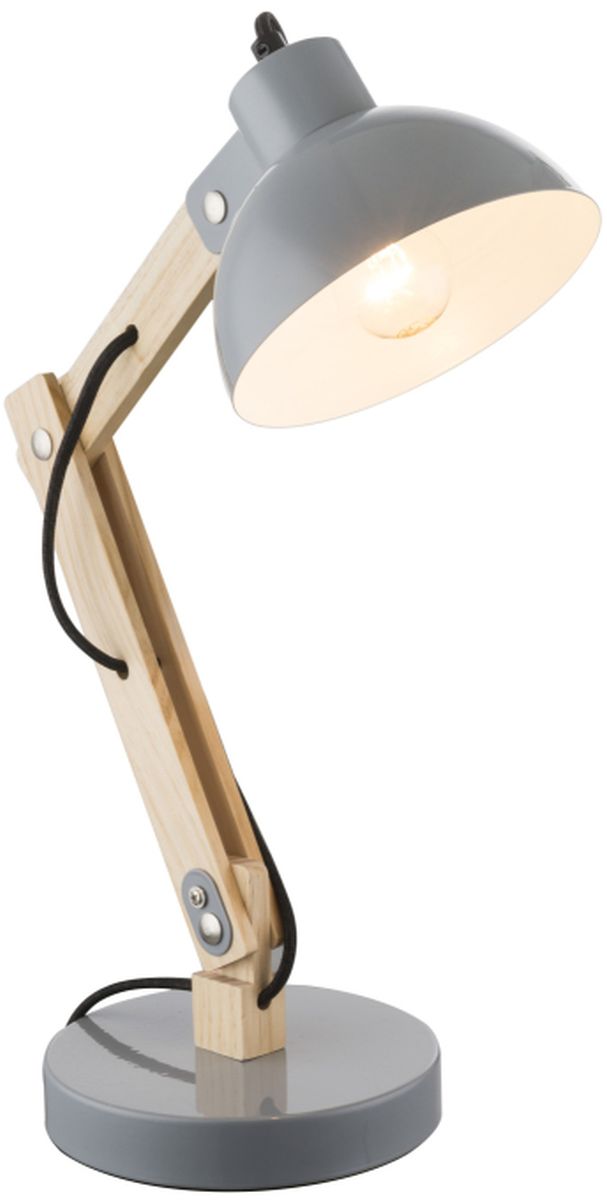 Globo Lighting Tongariro Tischlampe 1x40 W grau-holz 21503