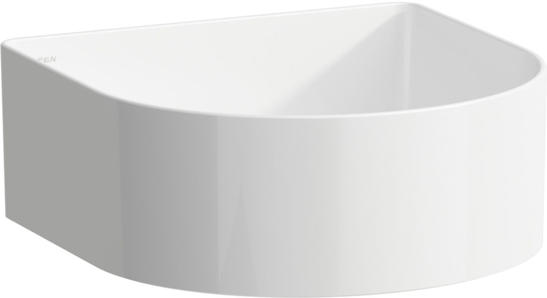 Laufen Sonar Waschbecken 34x34 cm halbrund Aufsatzwaschbecken weiß glanz H8123404001121