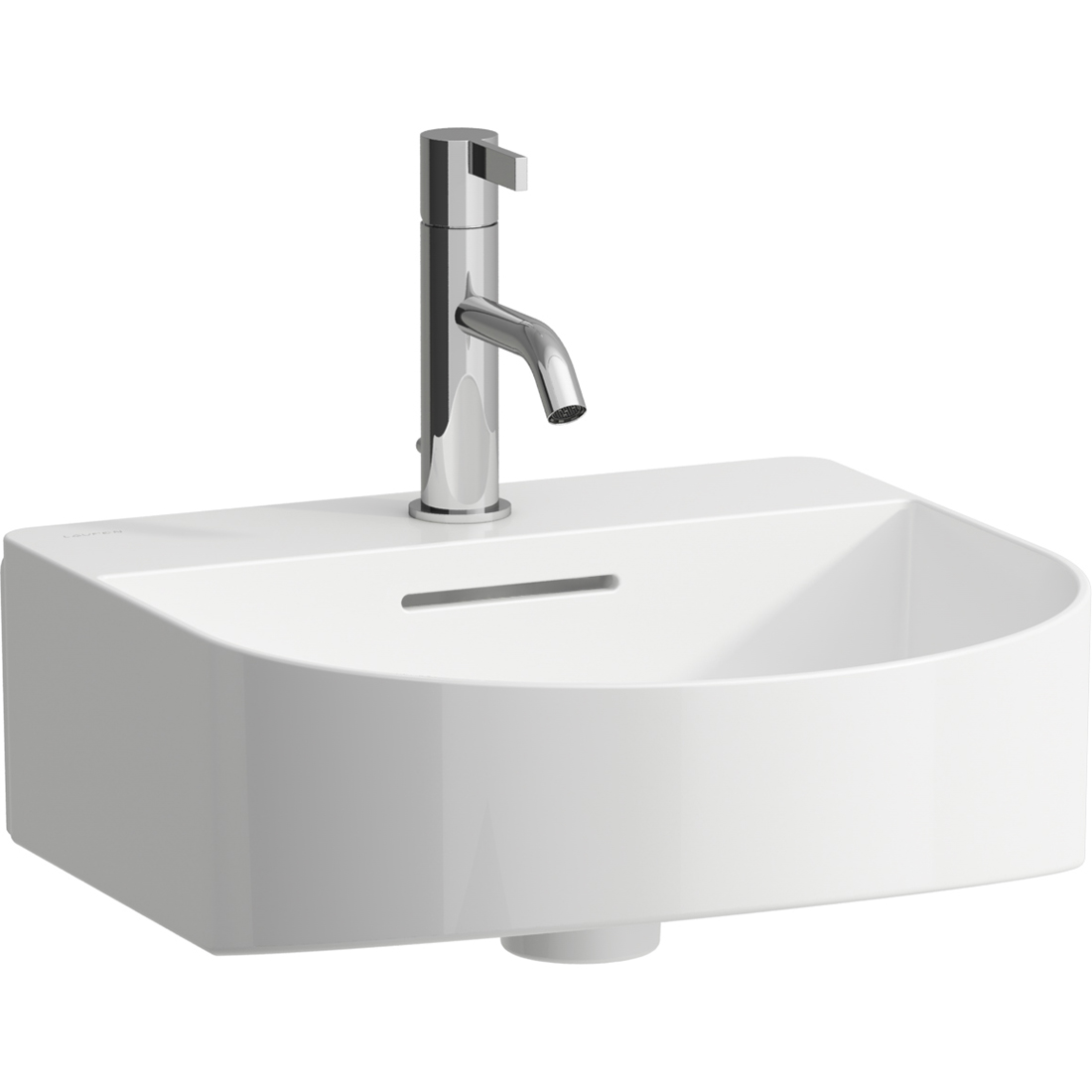 Laufen Sonar Waschbecken 42x41 cm halbrund Klassisch weiß glanz H8163414001041