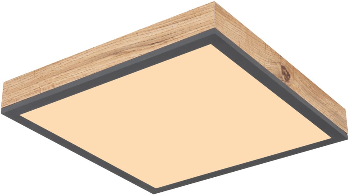 Globo Lighting Doro Decke 1x12 W weiß-holz-graphit 416080WD1