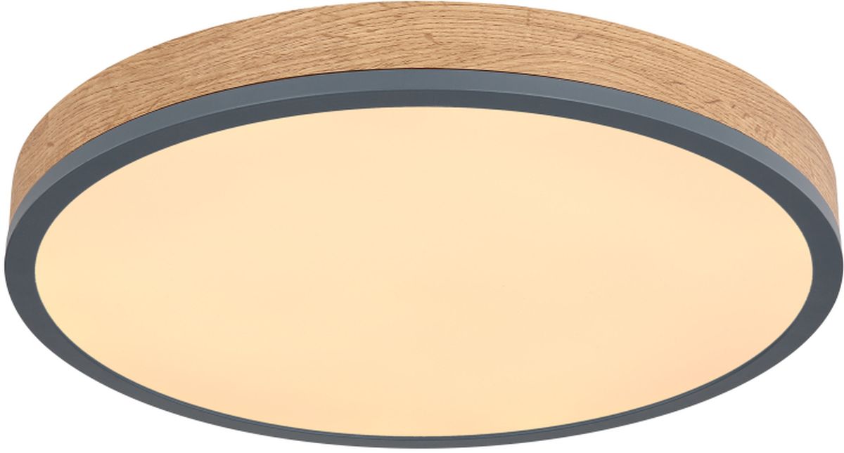 Globo Lighting Doro Decke 1x24 W weiß-holz-graphit 416080WD2R