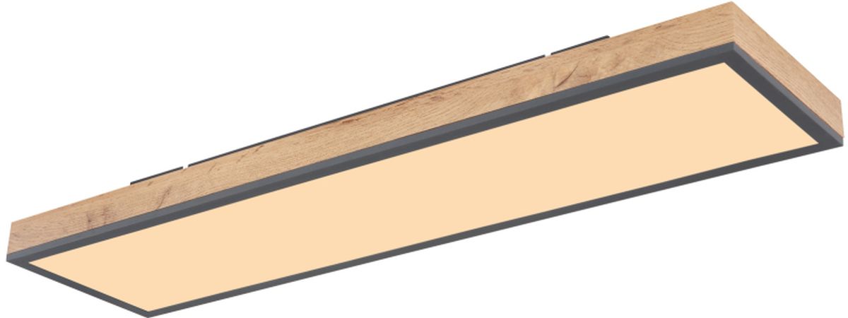 Globo Lighting Doro Deckenlampe 1x24 W weiß-holz-graphit 416080WD4