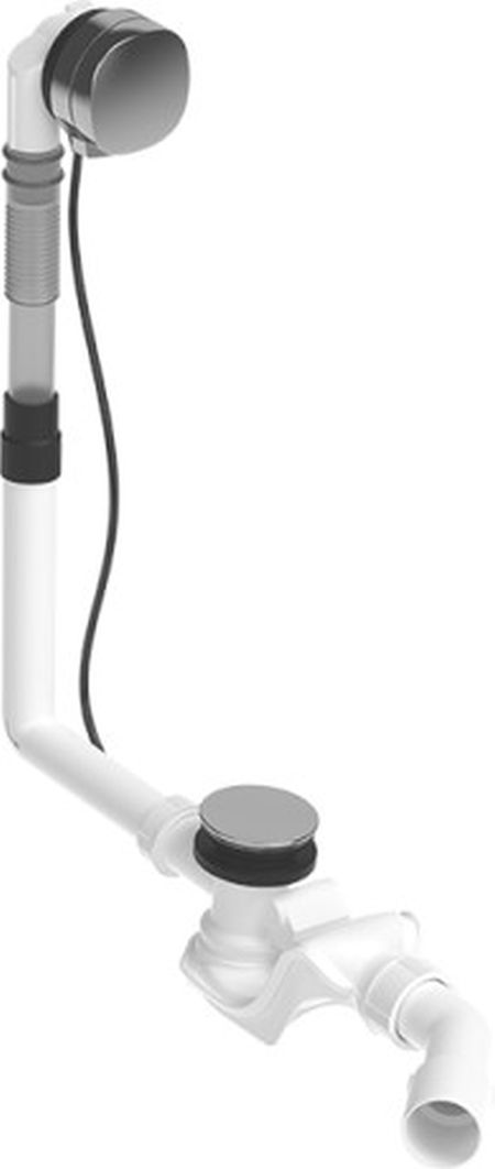 Duravit Quadroval Badewannen-Überlaufgarnitur chrom 792201000001000